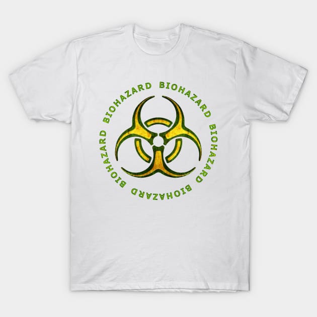 Biohazard Zombie Warning T-Shirt by Packrat